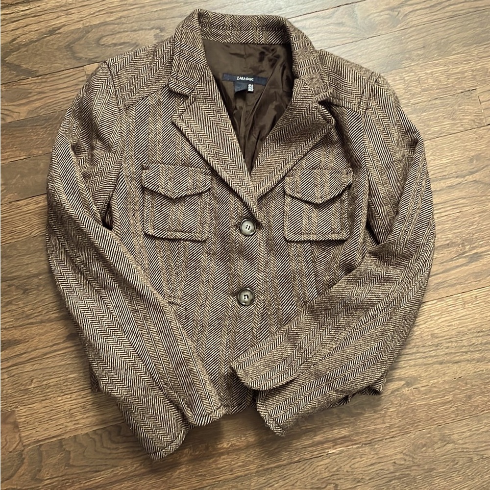 Casual Brown Zara short Blazer
